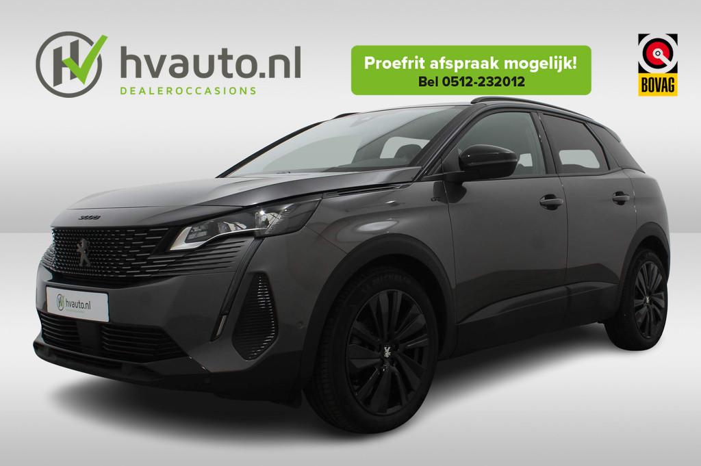 Peugeot 3008 1.2 PURETECH 130PK GT BLACK PACK EAT8 | Navi |, Adaptive Cruise Control, Gebruikt, 1199 cc, Leder en Stof