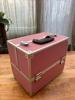 Make up koffer, Sieraden, Tassen en Uiterlijk, Beautycases, Ophalen of Verzenden, Zo goed als nieuw, Roze, Hardcase