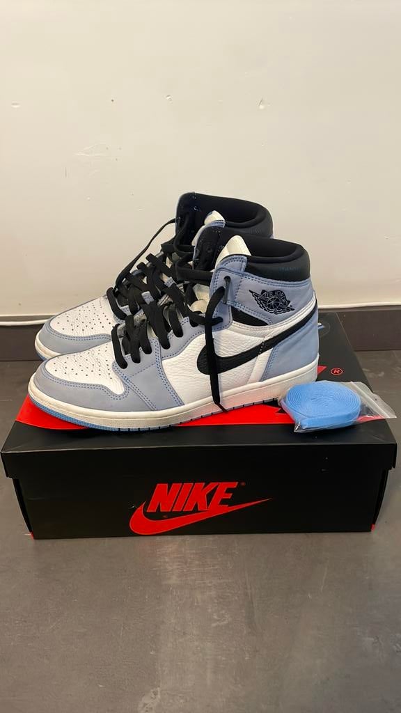 Nike Jordan 1 Retro High OG University Blue, Kleding | Heren, Schoenen, Blauw, Ophalen of Verzenden, Sneakers of Gympen, Gedragen