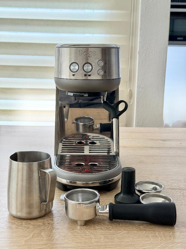 Sage Bambino Espressomachine – Stainless Steel met extras, Witgoed en Apparatuur, Koffiezetapparaten, Ophalen, Espresso apparaat