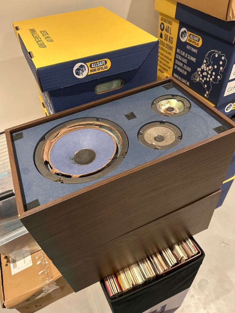 Marantz SP35 Vintage Luidsprekers (Paar), Audio, Tv en Foto, Luidsprekers, Gebruikt, Minder dan 60 watt, Front, Rear of Stereo speakers
