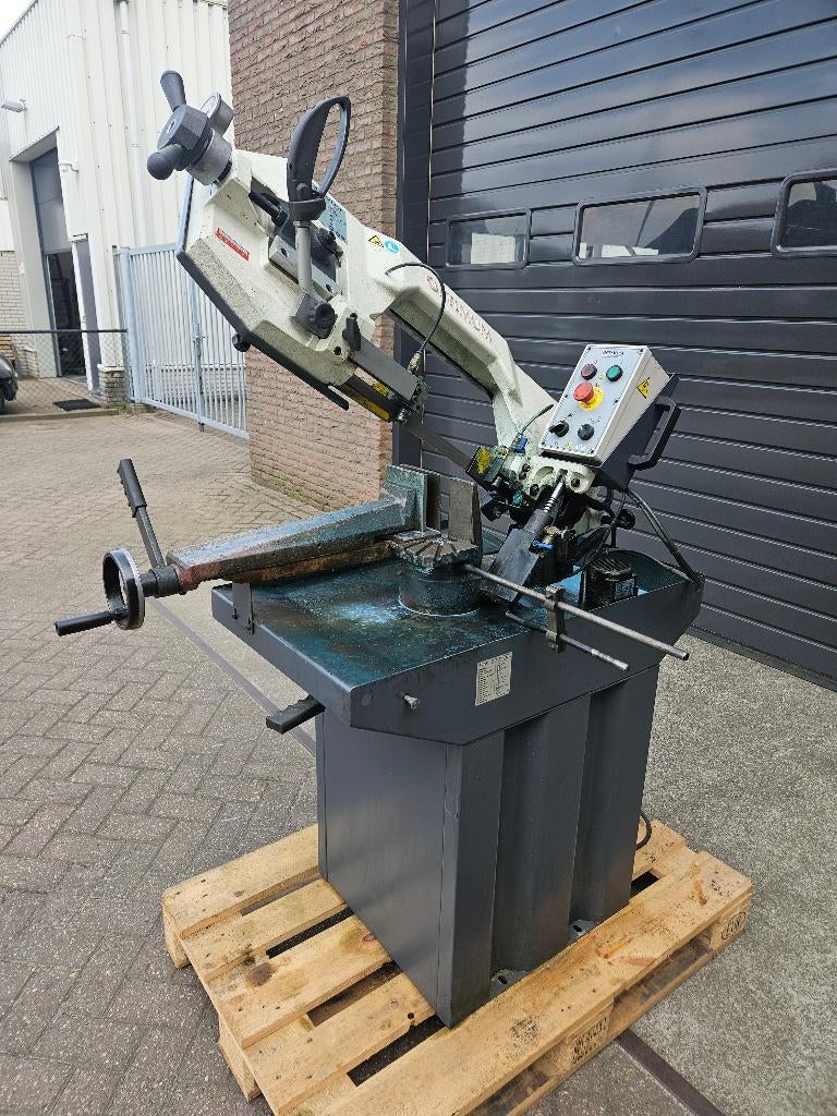 Bandzaagmachine lintzaag Optimum S275N, Ophalen, Gebruikt, 70 mm of meer, Lintzaag
