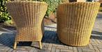 Rotan stoelen, Huis en Inrichting, Stoelen, Ophalen of Verzenden, Gebruikt, Bruin, Twee