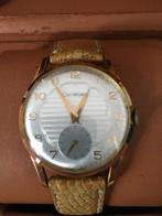 Vintage Cortébert Polshorloge - Goudkleurig  met Leren Band, Ophalen of Verzenden