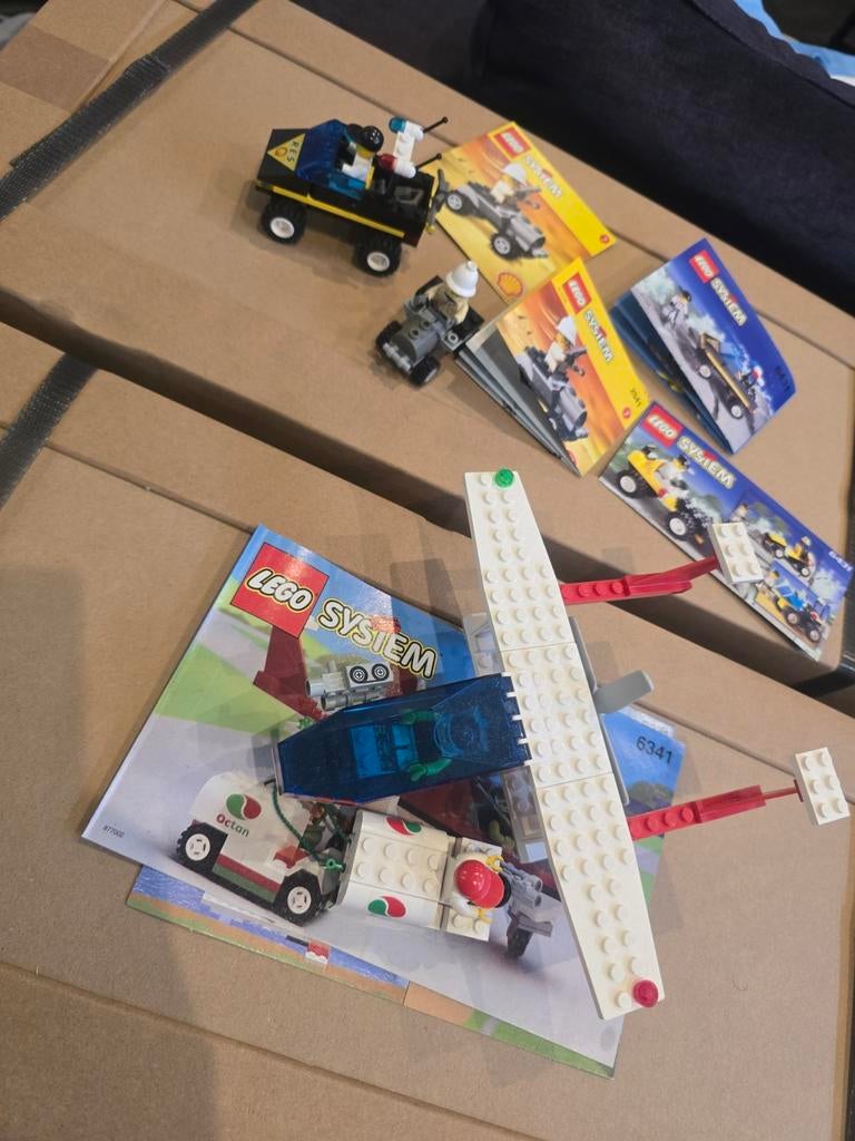 Lego System sets 2541, 6431 en 6341 met instructies, Gebruikt, Overige thema's, Lego, Ophalen of Verzenden