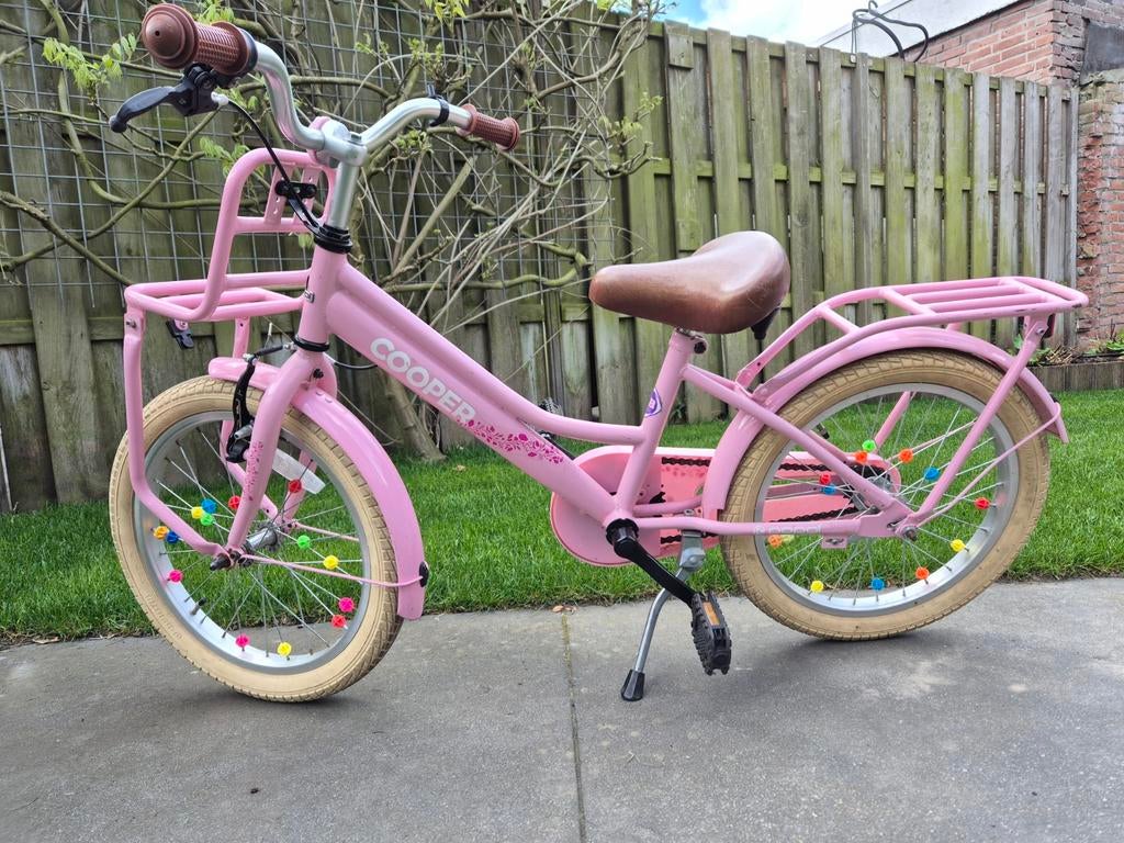Roze Cooper fiets 18 inch, Ophalen, Gebruikt, 16 tot 20 inch, Cooper