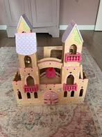 Houten Poppenhuis Kasteel met Meubels en Poppetjes, Ophalen, Gebruikt, Poppenhuis