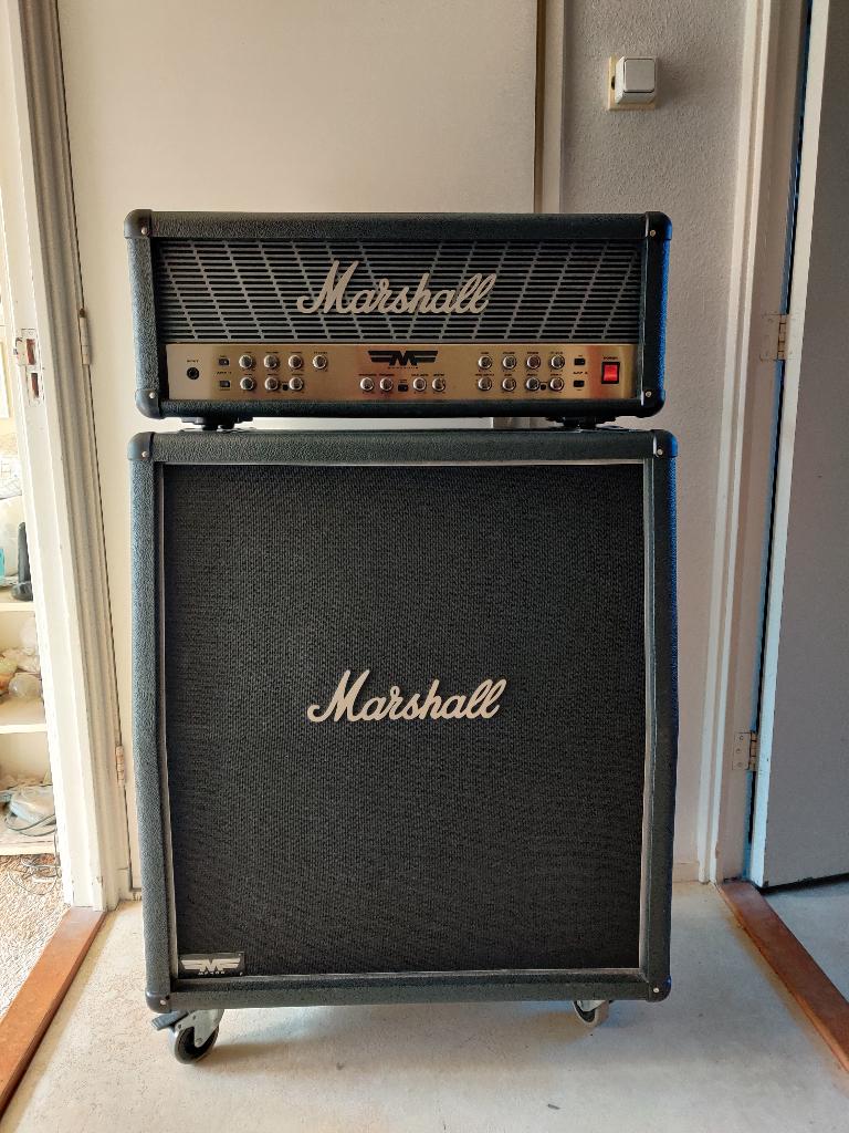 Marshall Mode Four MF350 head + MF400 Cab, Ophalen, Gebruikt, Gitaar, 100 watt of meer