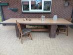 Zware tuintafel, Tuin en Terras, Tuintafels, Ophalen, Gebruikt, Rechthoekig, Hout