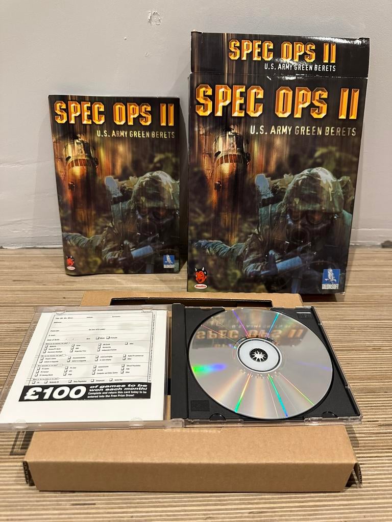 Spec Ops II: US Green Berets PC Game COMPLETE BIG BOX 1999, Spelcomputers en Games, 1 speler, Ophalen of Verzenden, Zo goed als nieuw
