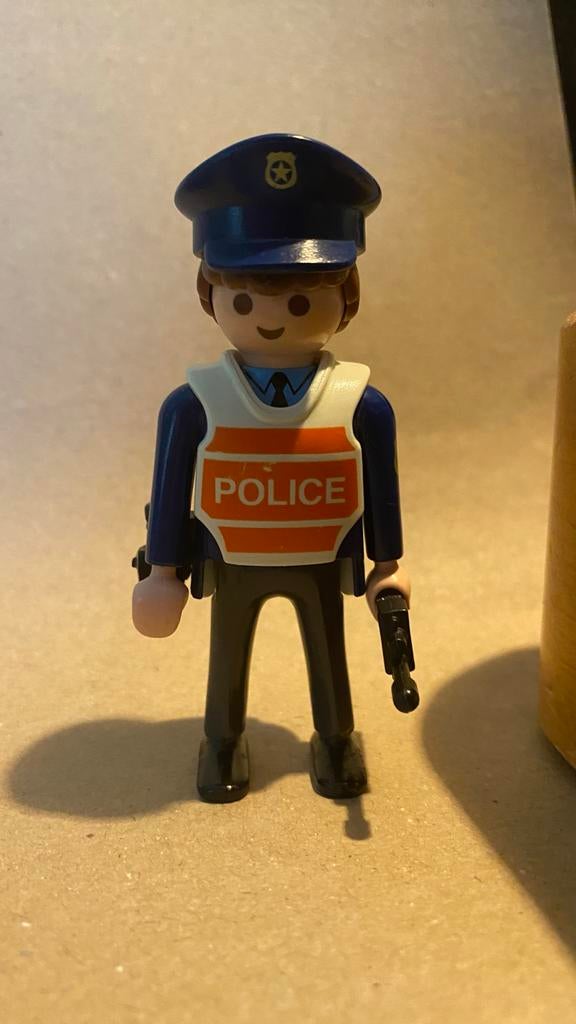 Playmobil politieagent uit set 4900 radarcontrole, Ophalen of Verzenden, Gebruikt, Los playmobil