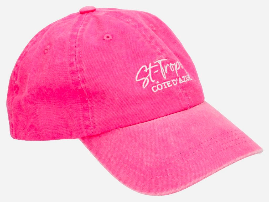 Vintage roze Baseball cap pet St. Tropez Saint-Tropez, Nieuw, Pet, St. Tropez Côte d’Azur, One size fits all