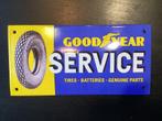 Emaille GOOD YEAR SERVICE reclame schild, Ophalen of Verzenden, Zo goed als nieuw
