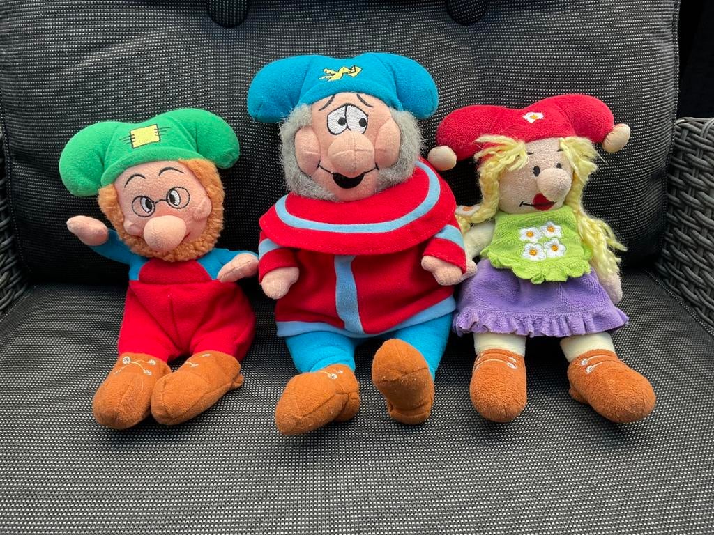 3 zgan gebruikte, niet kapot, Luier de Lui Klusser de Klus, Ophalen, Overige figuren, Zo goed als nieuw, Beeldje of Figuurtje