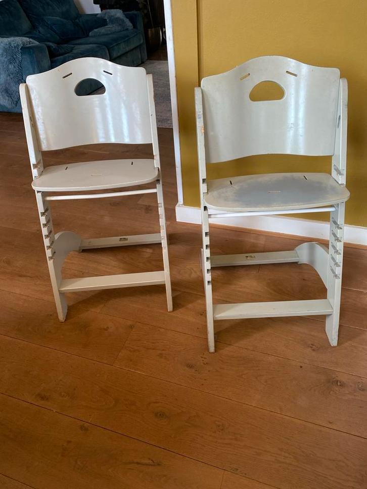 Childwood, twee meegroeistoelen, triptrap, Kinderen en Baby's, Kinderstoelen, Gebruikt, Meegroeistoel, Ophalen