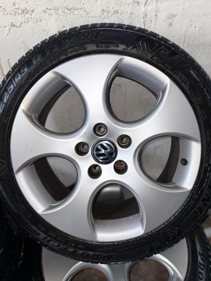 Detroit velgen met banden Golf 6 GTI 17 inch 5x112 ET51, Auto diversen, Auto-accessoires, Gebruikt, Ophalen
