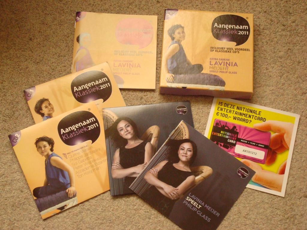 Lavinia Meijer..Speelt Philip Glass-Aangenaam Klassiek 3cd's, Kamermuziek, Boxset, Ophalen of Verzenden, Zo goed als nieuw