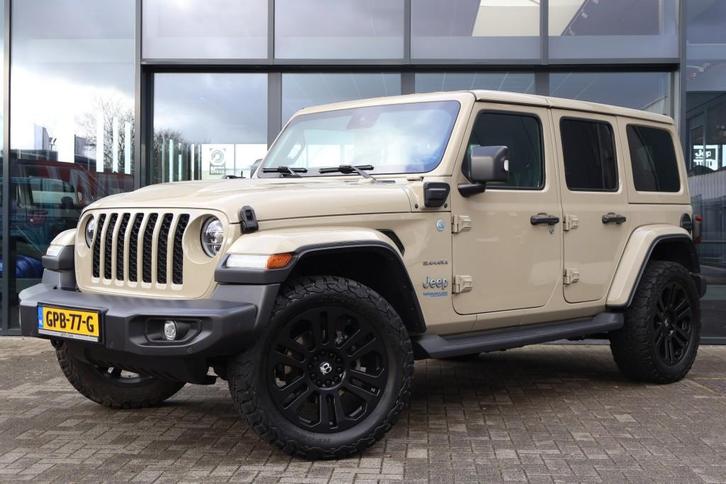 Jeep WRANGLER 4XE 380 Plug In Hybrid SAHARA / GOBI / 20 inch, Auto's, Jeep, Bedrijf, Wrangler, ABS, Adaptive Cruise Control, Airbags