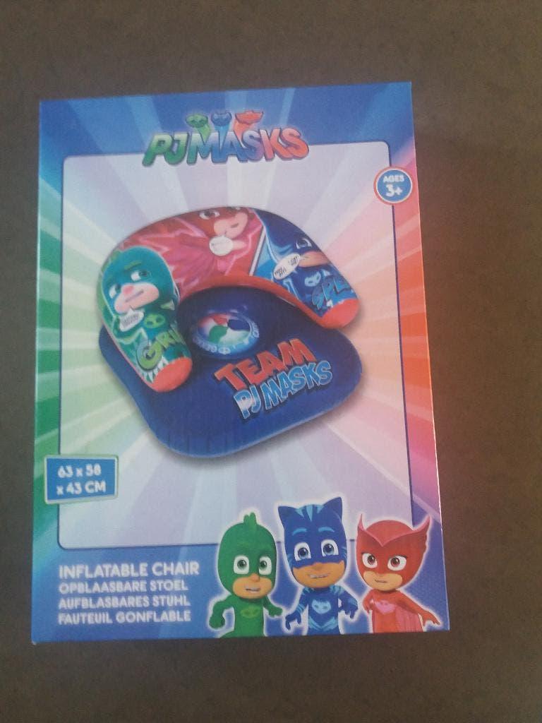 opblaasbare stoel (nieuw) 63x58x43 cm Team PJ Masks, Ophalen of Verzenden, Nieuw