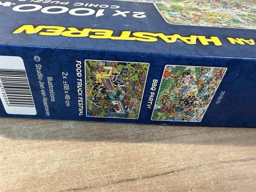 Jan van Haasteren - bbq party - food truck festival - 2in1 -, Ophalen of Verzenden, 500 t/m 1500 stukjes, Zo goed als nieuw