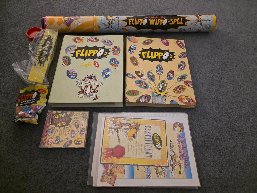 Geweldige Flippo verzameling compleet met veel extra's!, Ophalen of Verzenden, Winter, Losse flippo's, Met verzamelmap(pen)
