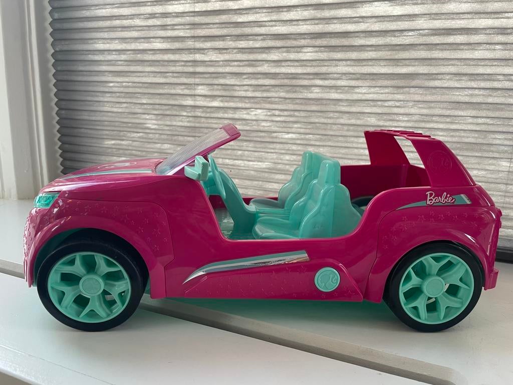 Barbie bestuurbare speelgoedauto SUV met geluid en lichten, Ophalen of Verzenden, Zo goed als nieuw, Afstandsbediening