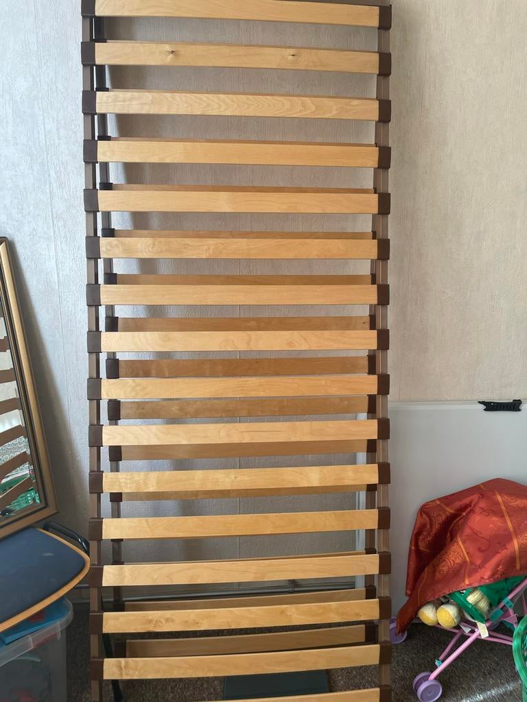 2 Lattenbodems 80x200, Huis en Inrichting, Slaapkamer | Matrassen en Bedbodems, Ophalen, Gebruikt, Eenpersoons, 80 cm