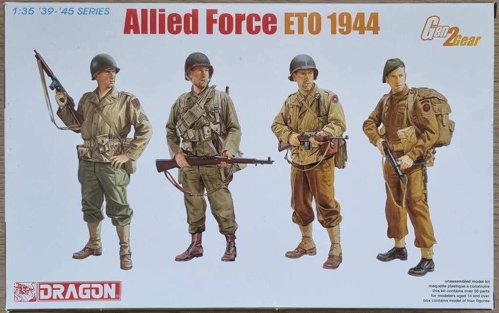 Dragon 1:35 #6653 WWII Allied Force ETO 1944, Ophalen of Verzenden, Nieuw, 1:35 tot 1:50, Figuur of Figuren