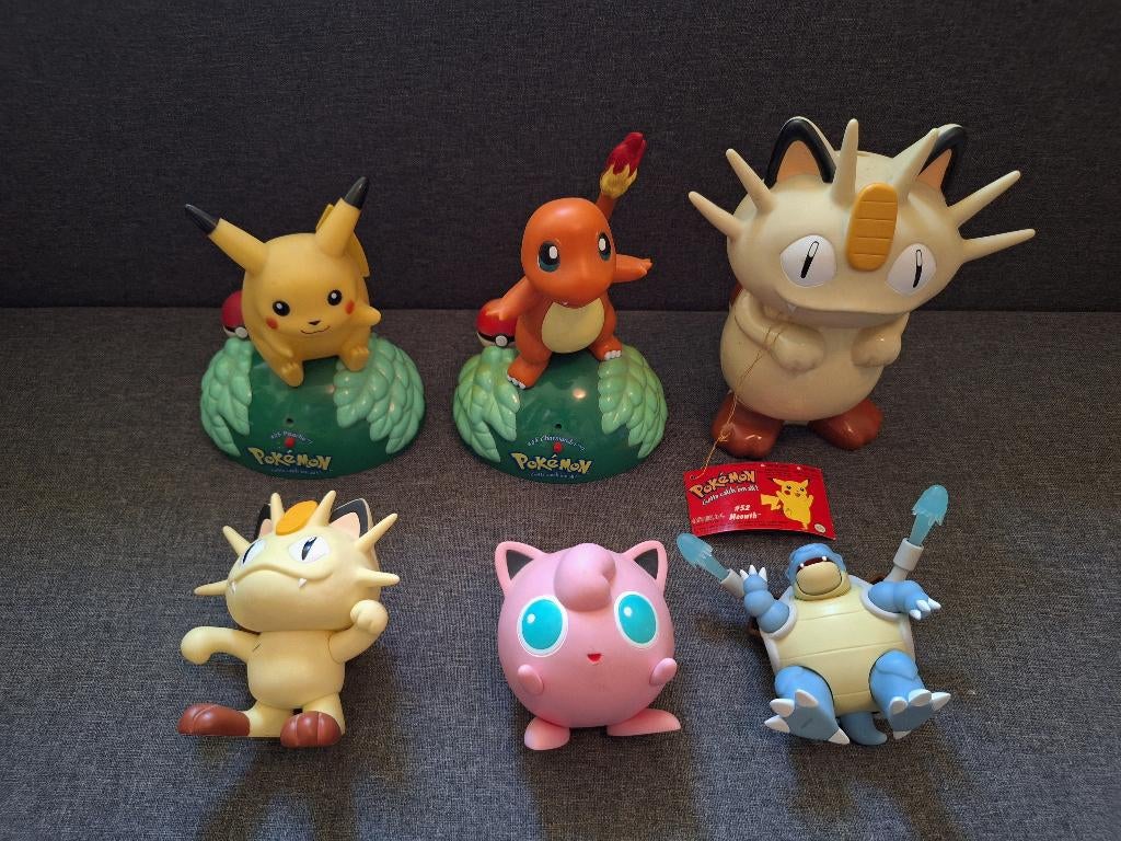 Partij  6 Vintage Pokemon Poppetjes / Figuren / Pikachu, Verzamelen, Poppetjes en Figuurtjes, Ophalen of Verzenden, Gebruikt