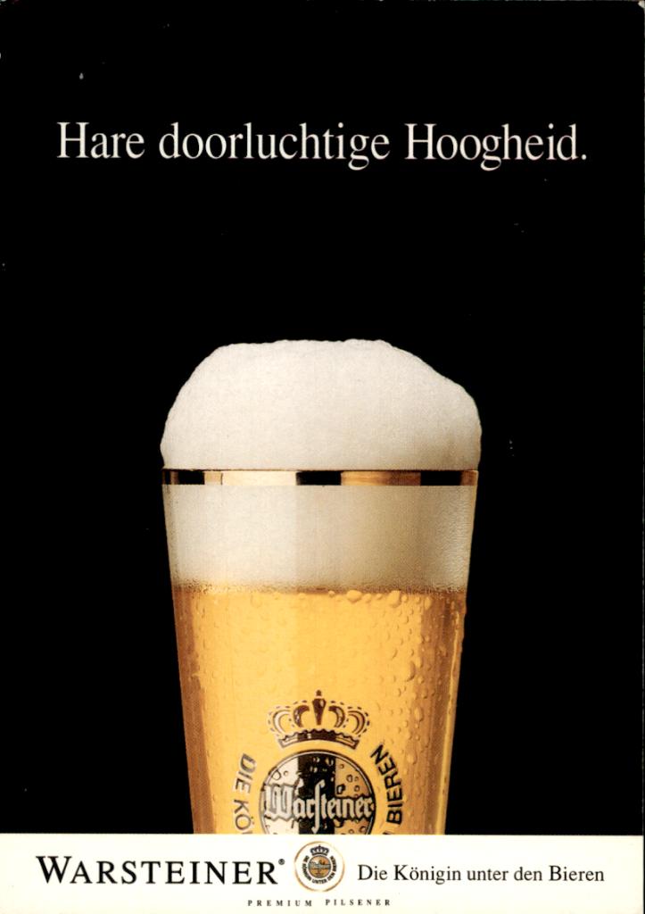 promotiekaart, Warsteiner, haare doorluchtige hoogheid, Verzenden, 1980 tot heden, Ongelopen, Overige thema's