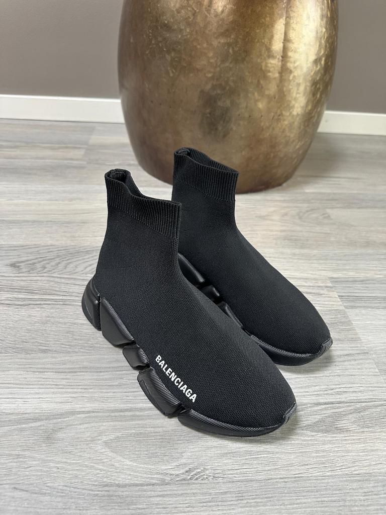 Balenciaga Speed Trainer met logo maat 38, Ophalen of Verzenden, Zo goed als nieuw, Zwart, Sneakers of Gympen