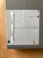 kamerlamp, Ophalen, 50 tot 75 cm, Nieuw, Modern, strak, witte ovaalvormige "bollen", metalen draagstaaf