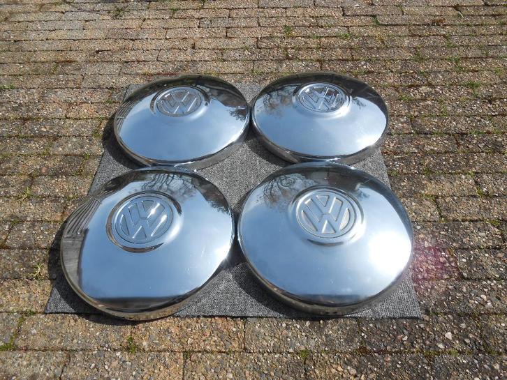 vw volkswagen bus t2 t3 wieldoppen chroom origineel!, Auto diversen, Wieldoppen, Gebruikt, Ophalen of Verzenden