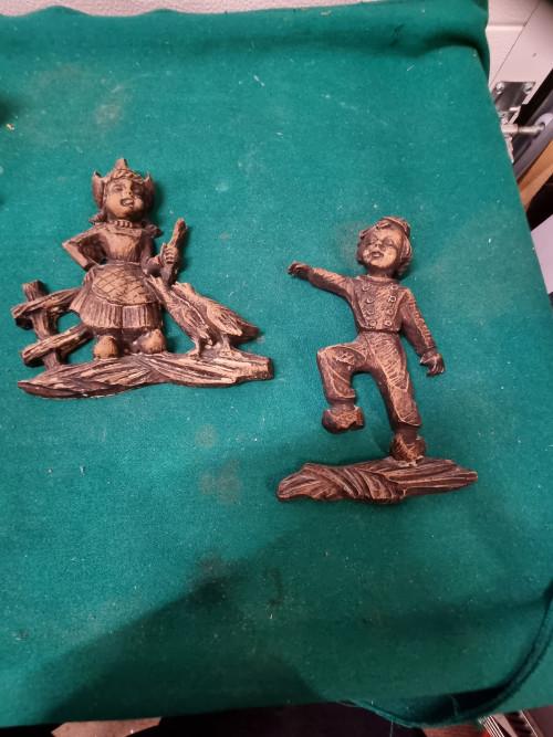 Muurhanger jongen en meisje op klompen, Ophalen of Verzenden, 'T Olde Gre-j, Info@toldegrej.nl, Endepoelstraat 20f Didam