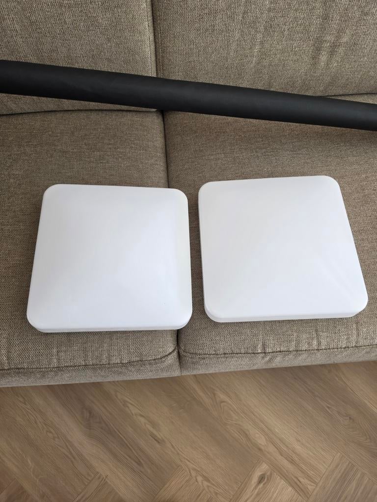 2x Plafonnieres - GAMMA LED Plafondlampen, Ophalen of Verzenden, Zo goed als nieuw, Metaal, Modern