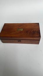 Microscoop in kistje mahoniehout, Antiek en Kunst, Ophalen of Verzenden