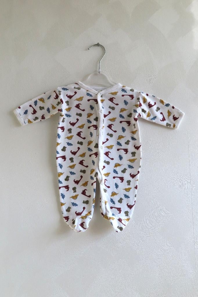 Boxpakje Wit Dino’s mt 50 (4400), Kinderen en Baby's, Babykleding | Maat 50, Ophalen of Verzenden, Zo goed als nieuw, Jongetje of Meisje