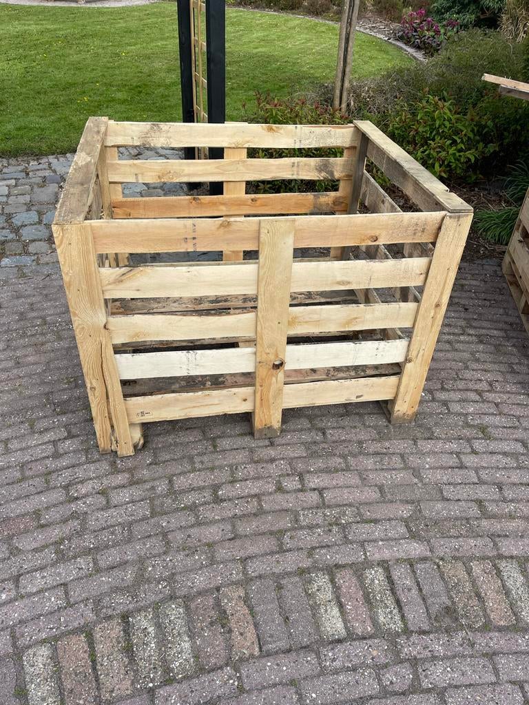 3 houten kisten voor brandhout opslag, Tuin en Terras, Minder dan 3 m³, Ophalen of Verzenden