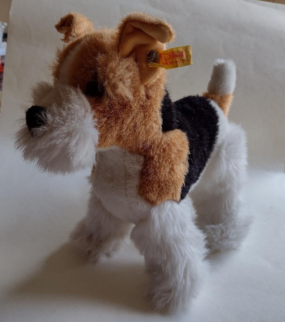 Steiff Foxy Fox Terrier / H 28 cm en L27 cm, Ophalen