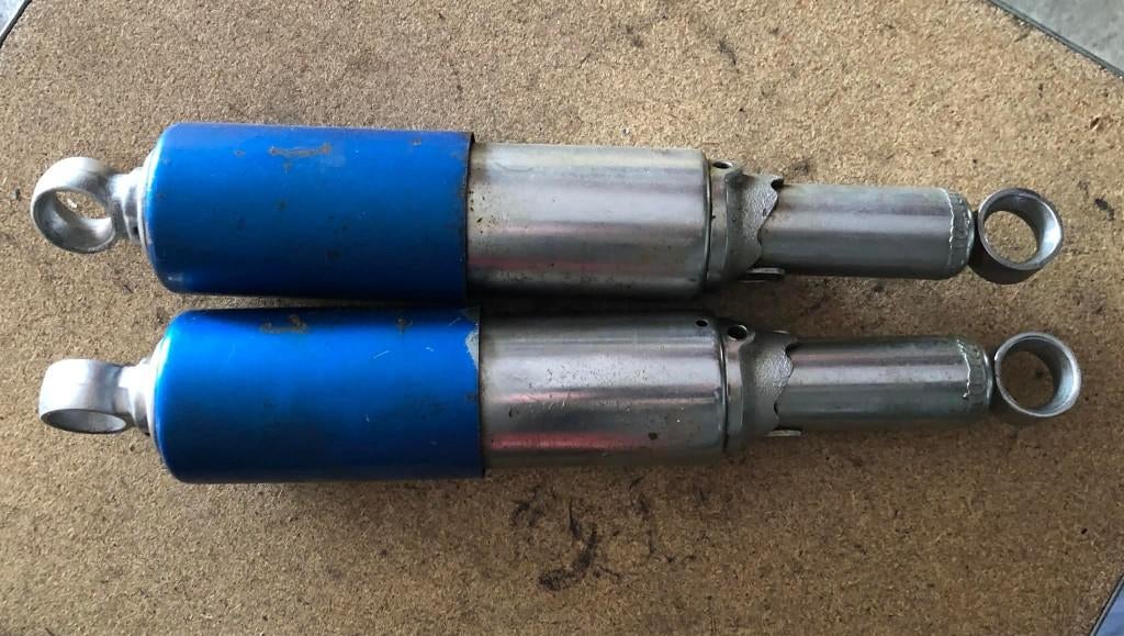 Oldtimer set instelbaar schokbrekers, Ophalen of Verzenden, Gebruikt