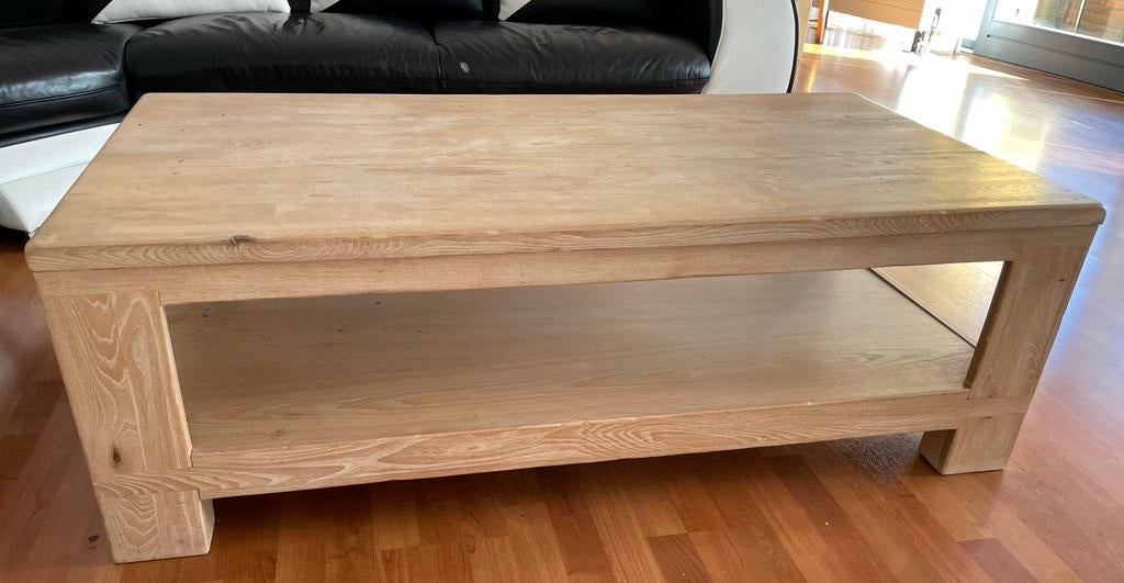 Henders+Hazel salontafel, Huis en Inrichting, Tafels | Salontafels, Gebruikt, 100 tot 150 cm, Eikenhout, Minder dan 50 cm