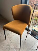 Oker gele stoel met metalen poten pmp furniture, Huis en Inrichting, Ophalen, Zo goed als nieuw, Overige kleuren, Eén