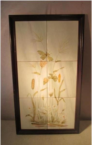 Mooi Geschilderd Werk 'Bloemen en Stengels' - 81x46, Antiek en Kunst, Kunst | Schilderijen | Klassiek, Ophalen of Verzenden