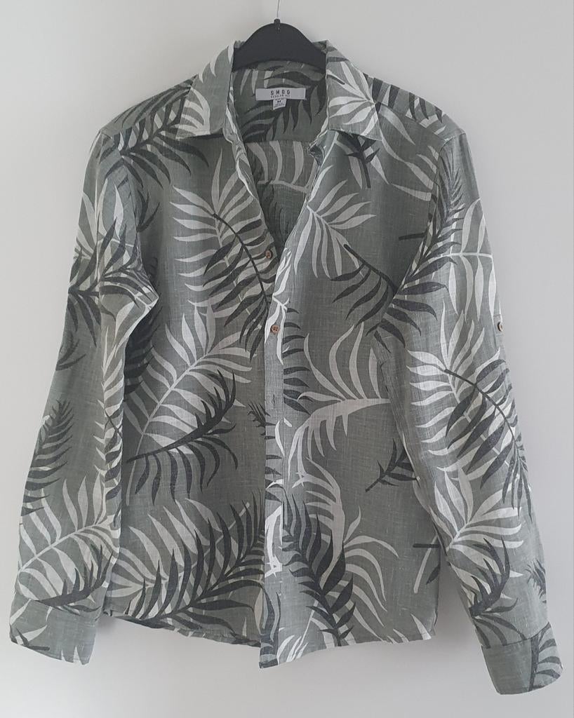 Stijlvol 'SMOG' herenoverhemd in maat M, zo goed als nieuw!, Kleding | Heren, Beige, Zo goed als nieuw, Halswijdte 39/40 (M), Smog