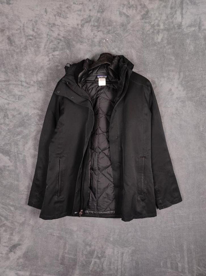 Patagonia Jas 3 In 1 L Dames Zwart Dons Jas Tres in 1., Kleding | Dames, Jassen | Winter, Zo goed als nieuw, Maat 42/44 (L), Zwart