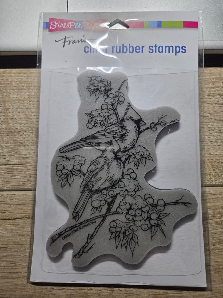 cling stempel Stampendous Cardinal pair, Ophalen of Verzenden, Nieuw, EZ-mounted stempel