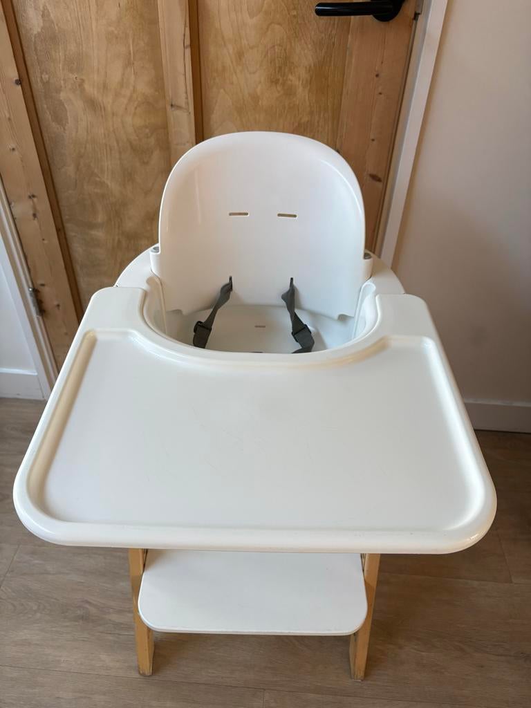 Stokke Steps Babyset met eetblad - Wit, Ophalen, Gebruikt, Meegroeistoel, Afneembaar eetblad