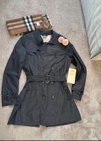 Stijlvolle zwarte Burberry trenchcoat - Maat L, Kleding | Heren, Jassen | Zomer, Ophalen of Verzenden, Zo goed als nieuw, Maat 52/54 (L)