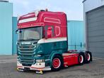 Scania R580 V8 boogie hydroliek full air, Automaat, Achterwielaandrijving, Scania, Leder