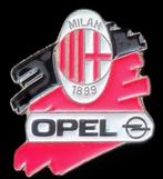 Opel- Milan 1899 voetbal pin, Verzenden, Nieuw, Sport, Speldje of Pin